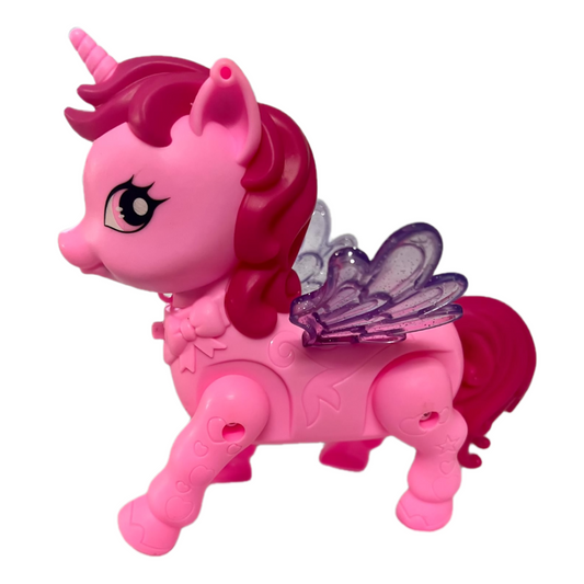 MAGICAL RAINBOW PONY LIGHT-UP WALKING TOY WITH SOUND