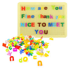 ALPHABETS PIN-PEG BOARD